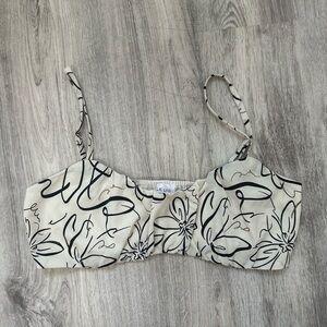 Cream colored crop top